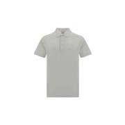 T-shirt Burberry Katoenen poloshirt met geribbelde kraag en ton-sur-to...