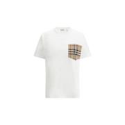 Overhemd Burberry Archief Geruit T-shirt met monochroom patroon