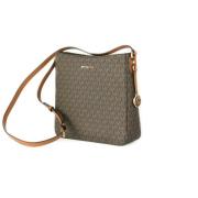 Handtas MICHAEL Michael Kors Jet Set Travel Signature Bruine Crossbody...