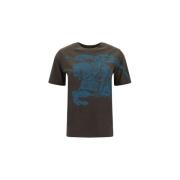 Overhemd Burberry Katoenen T-shirt met iconisch logo en geribbelde ron...