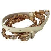 Riem D&amp;G witte leren kettingriem voor dames