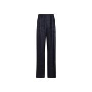 Broek Balenciaga Zijden elastische tailleband pyjamabroek met wijde pi...