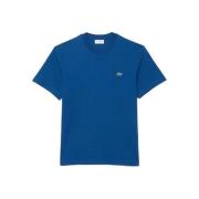 T-shirt Lacoste Classic Fit Cotton T-Shirt Globe Blue