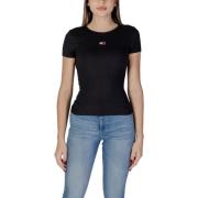 Overhemd Tommy Hilfiger Geribbeld T-shirt met ronde hals Klassieke pas...