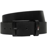 Riem Tommy Hilfiger Leren Riem Zwart Casual