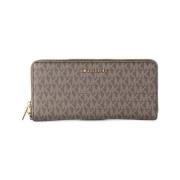 Portemonnee MICHAEL Michael Kors Jet set Travel Zip Portemonnee Bruin ...