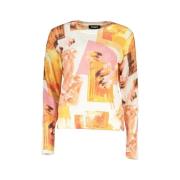 Sweater Desigual Floral Collage Gebreide Trui Lange Mouw Trui