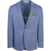 Blazer Suitable Colbert Face Print Jeans Blauw