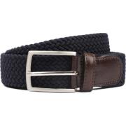 Riem Profuomo Geweven Riem Donkerblauw