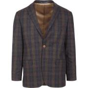 Blazer Suitable Prestige Colbert Deloro Ruit Donkerblauw