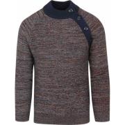 Sweater Blue Industry Trui Melange Blauw