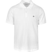 T-shirt Gant Shield Piqué Poloshirt Wit