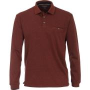 T-shirt Casa Moda Polo LS Donkerrood