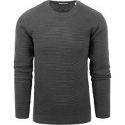Sweater Knowledge Cotton Apparel Trui Vagn Antraciet