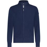 Sweater State Of Art Vest Zip Structuur Navy