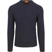Sweater Suitable Trui Structure Slub Navy