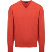 Sweater William Lockie Pullover Lamswol V Inferno