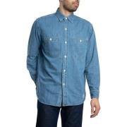 Overhemd Lange Mouw Edwin Denim Werk Shirt