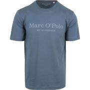 T-shirt Marc O'Polo T-Shirt Logo Blauw