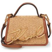 Handtas Karl Lagerfeld K/SIGNATURE RAFFIA NANO BAG