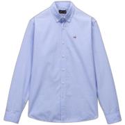 Overhemd Lange Mouw Napapijri Chemise manches longues Talla
