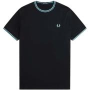 T-shirt Fred Perry Twin Tipped T-Shirt Navy/Mint Blue