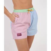 Bikini Oxbow Zwemshort met kleurblokken BANANA