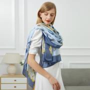 Sjaal V 1969 Marina Eleganza zijden stola