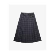 Rok Superdry Jupe plissée mi-longue à carreaux femme