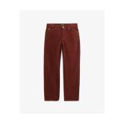Broek Superdry Pantalon droit en velours côtelé femme