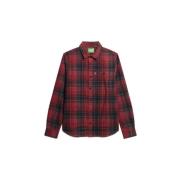 Overhemd Lange Mouw Superdry Surchemise à carreaux Vintage