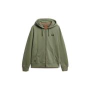 Sweater Superdry Sweatshirt à capuche délavé zippé à logo Essential