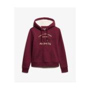 Sweater Superdry Sweatshirt à capuche et logo métallisé femme Luxe