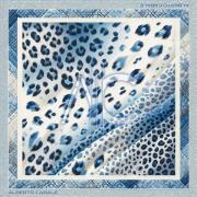 Sjaal Alberto Cabale Grote zijden sjaal Blue Panther Zoé