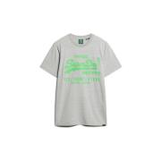 T-shirt Korte Mouw Superdry T-shirt avec logo fluo Vintage