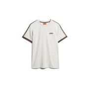 T-shirt Korte Mouw Superdry T-shirt rétro à rayures et logo Essential