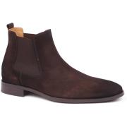 Laarzen Suitable Chelsea Boot Suede Donkerbruin