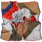 Sjaal Alberto Cabale Grote Zijde Vierkant Snake Zoé