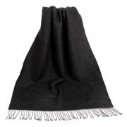 Sjaal Alberto Cabale Zwarte kasjmier sjaal Recto-Verso