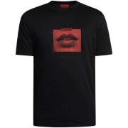 T-shirt Korte Mouw BOSS Deterni Lips Grafisch T-shirt