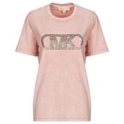 T-shirt Korte Mouw MICHAEL Michael Kors CROP GWSH EMPIRE STUD TEE