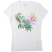 T-shirt Korte Mouw Guess T-shirt triangulaire à feuilles femme