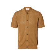 Trui Selected Arco Cardigan Polo - Chipmunk