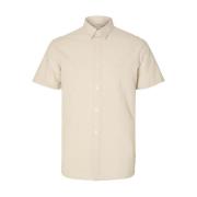 Overhemd Lange Mouw Selected 16092495 LINEN SHIRT SS-PURE CASHMERE