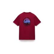 T-shirt Napapijri S-VIGNONI BACK - NP0A4ILX-R1E1 TIBETAN RED