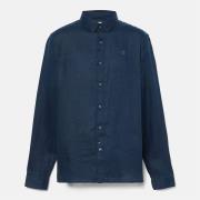 Overhemd Lange Mouw Timberland TB0A2DC31 - LINEN SHIRT-4331 NAVY
