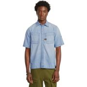 Overhemd Lange Mouw G-Star Raw Chemise en jean à double poche oblique