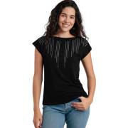 T-shirt Korte Mouw Admas T-shirt met slipe mouwen Front Stones