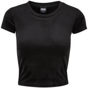 T-shirt Korte Mouw Urban Classics T-shirt en velours femme