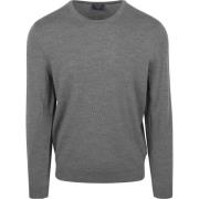 Sweater Olymp Trui O-Hals Wol Grijs